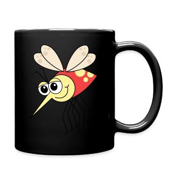Cartoon Mosquito - Full Colour Mug - black - Right