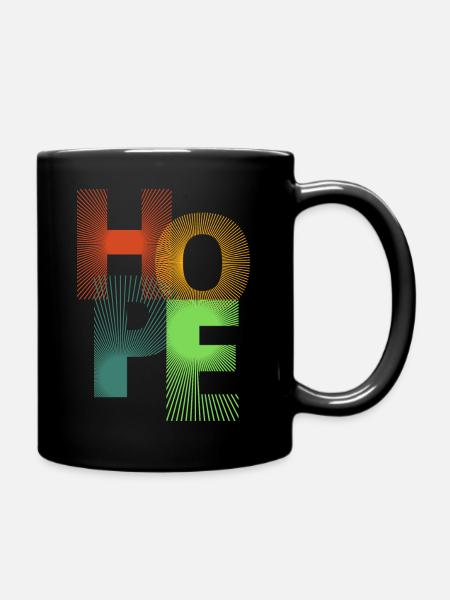 Hope graphik tees - Tasse einfarbig - Schwarz