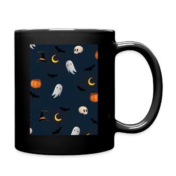 Halloween Background - Full Colour Mug - black - Right