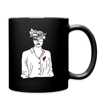 LineArt Femmes IV - Mug uni - noir - Droite