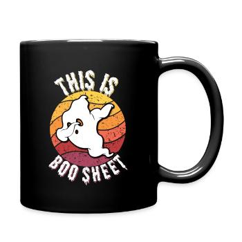 This is boo sheet | Halloween | Costume - Full Colour Mug - black - Right