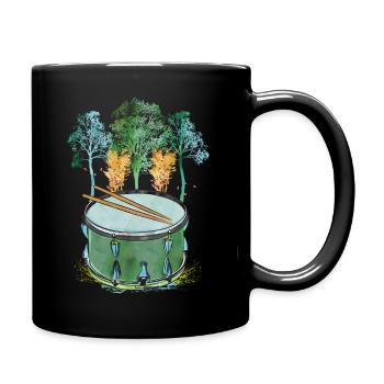 drum of nature - Full Colour Mug - black - Right