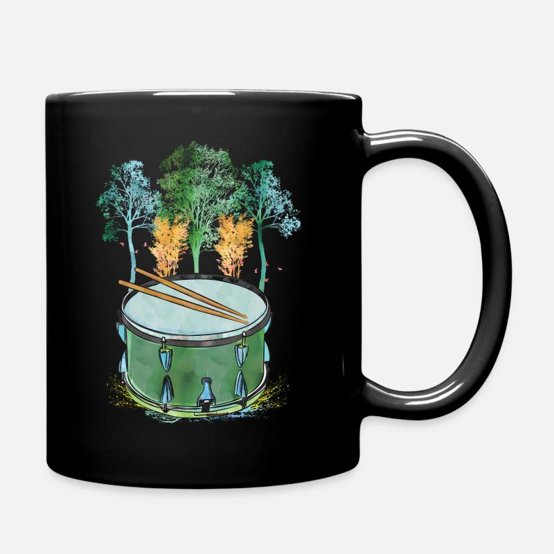 drum of nature - Full Colour Mug - black
