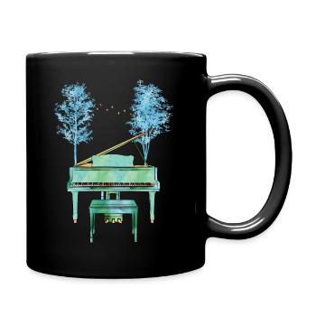Piano Of Nature - Full Colour Mug - black - Right