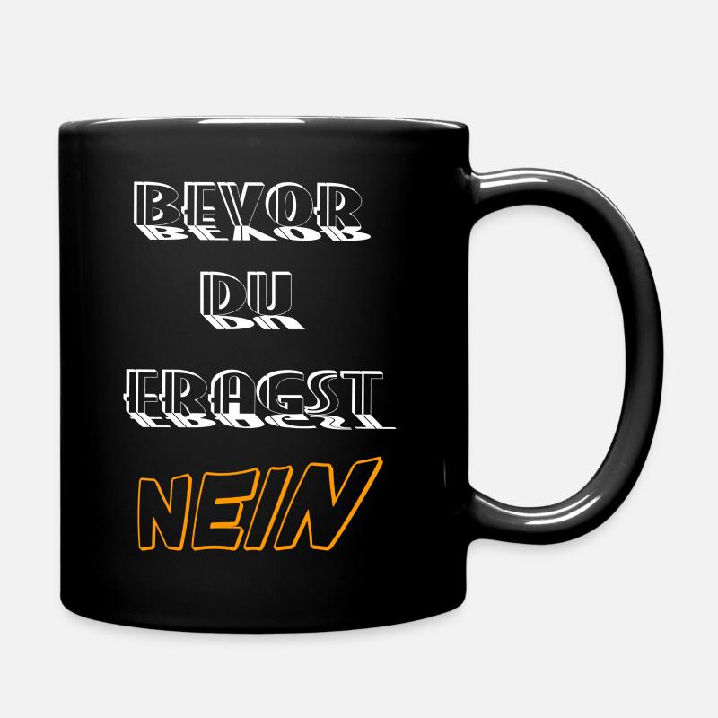 NEIN - Tasse einfarbig - Schwarz
