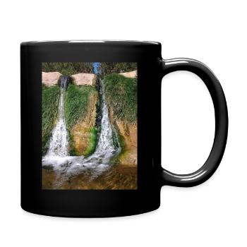Double waterfall - Full Colour Mug - black - Right