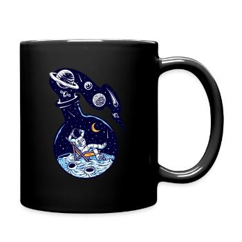 moon chill - Tasse einfarbig - Schwarz - Rechts