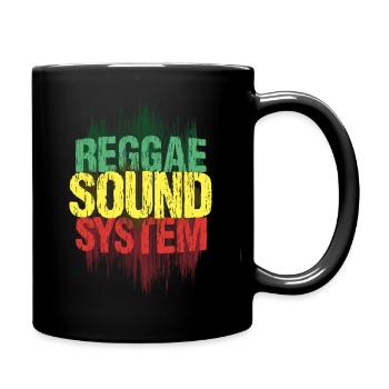 Reggae Sound System - Musique Jamaïque - Mug uni - noir - Droite