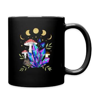 Les hérissons au pays des rêves - Mug uni - noir - Droite
