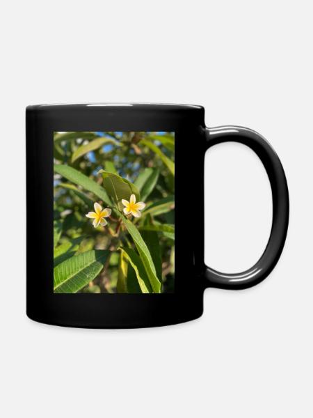 Frangipani - Tasse einfarbig - Schwarz