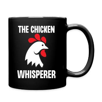 Le chuchoteur de poulet - Mug uni - noir - Droite