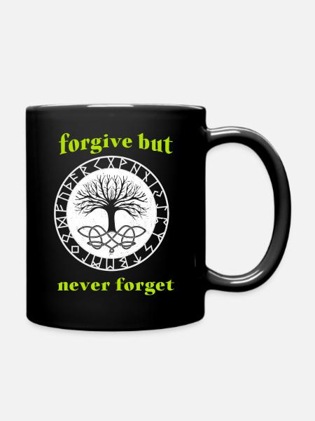 Pardonnez mais n’oubliez jamais - Mug uni - noir