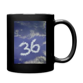 36 Clouds - Tasse einfarbig - Schwarz - Rechts
