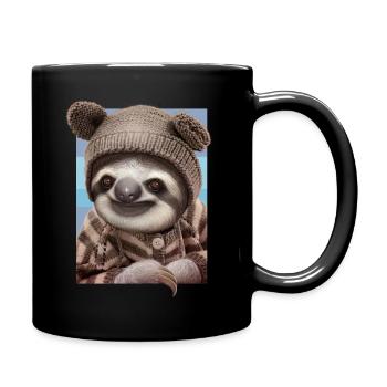 BABYFAULTIER TRÄGT PULLOVER - Tasse einfarbig - Schwarz - Rechts