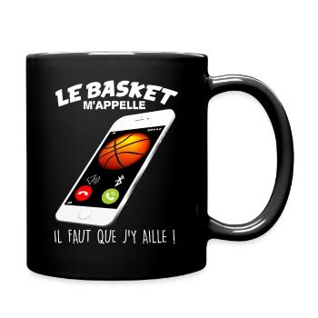 Le basket m'appelle Sport Homme Ou Femme - Mug uni - noir - Droite