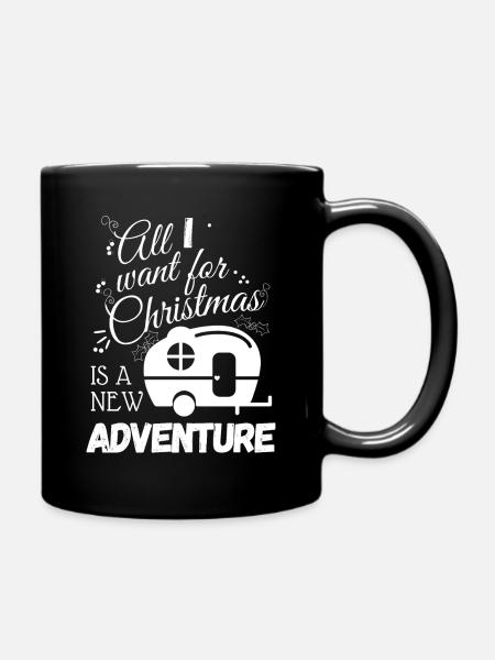 ALL I WANT FOR XMAS - for women - Full Colour Mug - black