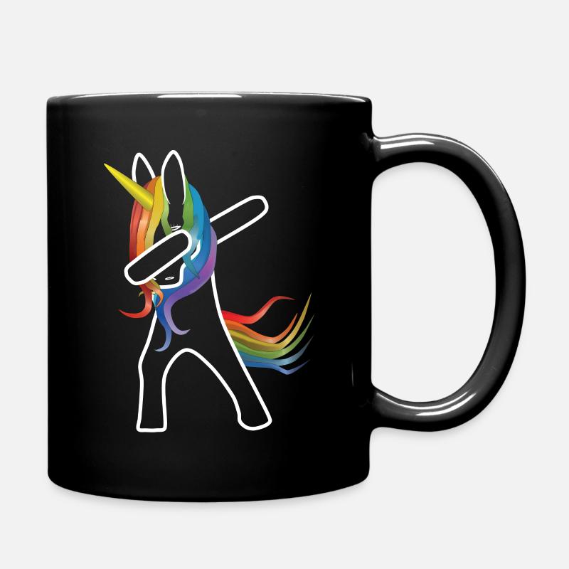 Licorne dabbing transparent - Mug uni - noir