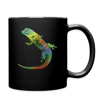 Gecko2 - Tasse einfarbig - Schwarz - Rechts