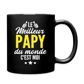 c est moi le meilleur papy du monde / humour papy - Mug uni - noir - Droite