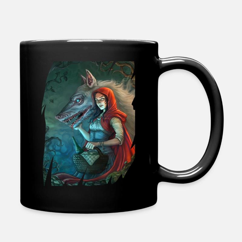 Little Red Riding Hood - Full Colour Mug - black