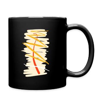 The most abstract painting in the world - Full Colour Mug - black - Right
