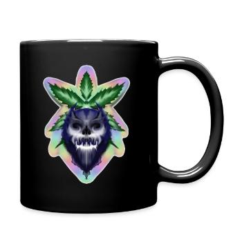 plante monstre - Mug uni - noir - Droite