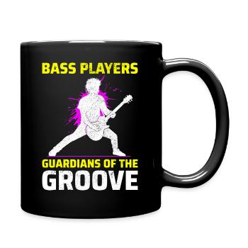 Bass Guitar Player Music Musician Bassist Funny - Full Colour Mug - black - Right