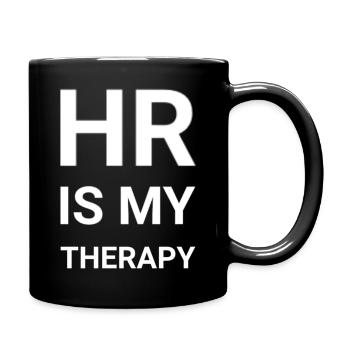 HR Is My Therapy - Full Colour Mug - black - Right