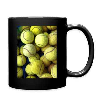 Tennis balls - Full Colour Mug - black - Right