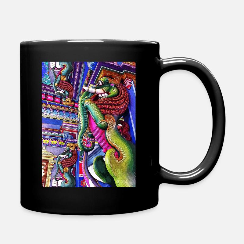 Tempel Malbar - Tasse einfarbig - Schwarz