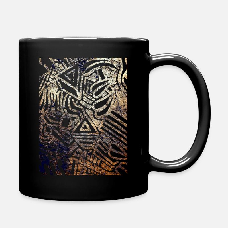 Impression géométrique - Mug uni - noir