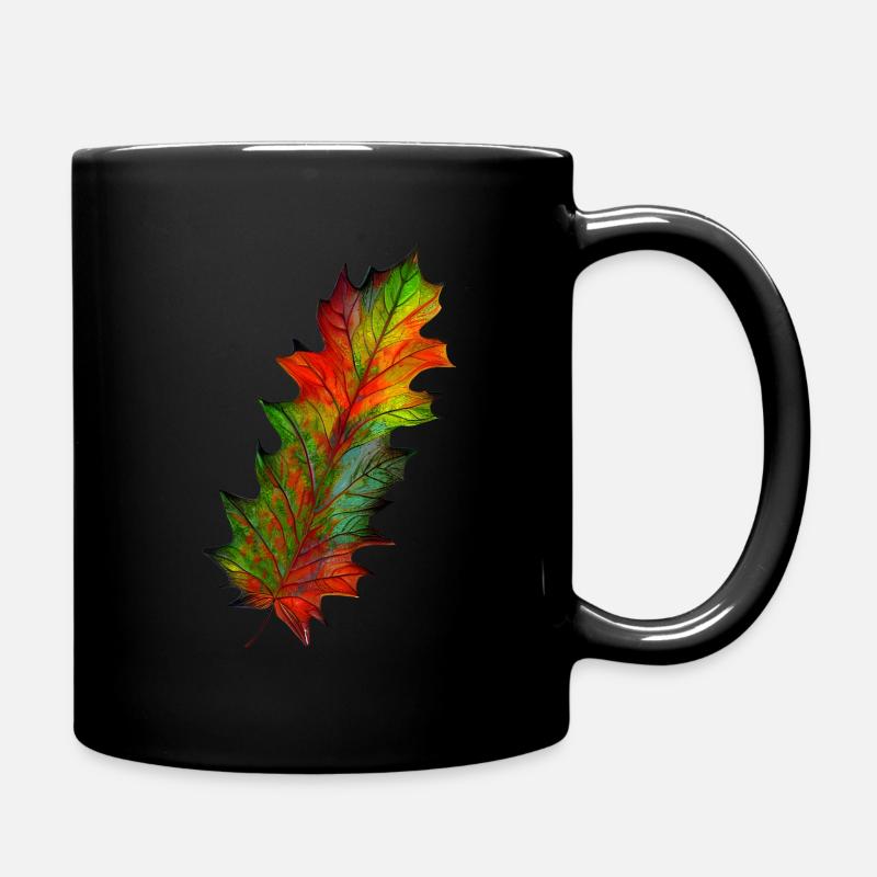 Feuille d'automne - Mug uni - noir