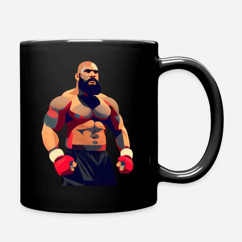 MMA Kämpfer - Tasse einfarbig - Schwarz