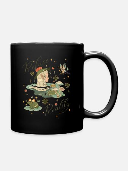 Traumwelt für Freundinn T-shirt träumerisch - Tasse einfarbig - Schwarz