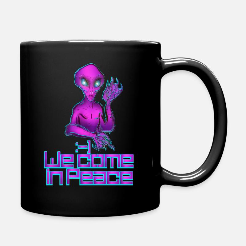 alien pink - Tasse einfarbig - Schwarz