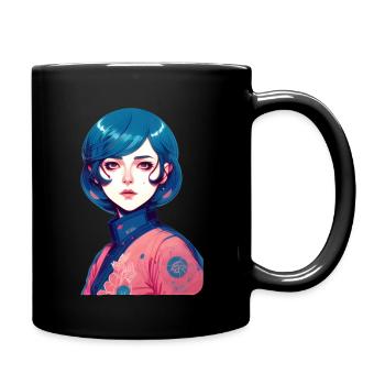 Anime Girl - Full Colour Mug - black - Right