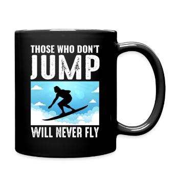 Skysurf Parachutisme Extreme Sport Skydiver Drôle - Mug uni - noir - Droite