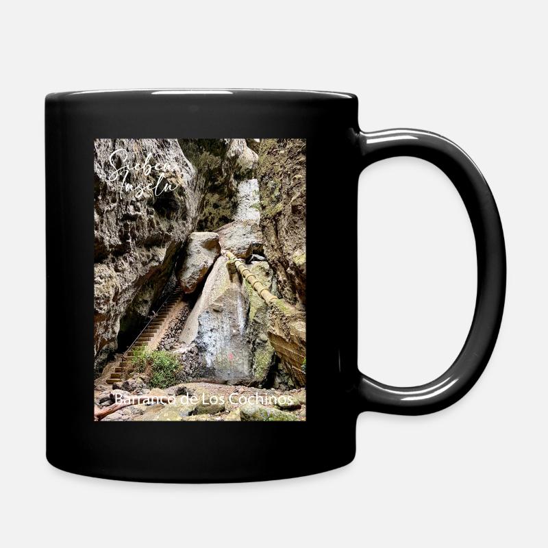 Barranco de los cochinos - Teneriffa - Tasse einfarbig - Schwarz