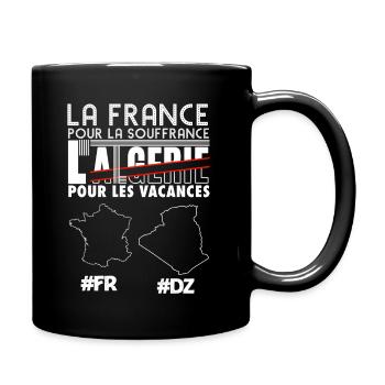 L'Algérie pour les vacances - Mug uni - noir - Droite