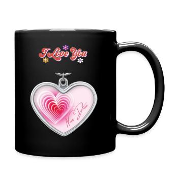 Love bijoux - Mug uni - noir - Droite