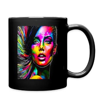 Woman - Tasse einfarbig - Schwarz - Rechts