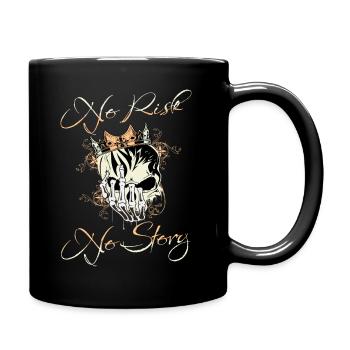 No risk no story - Full Colour Mug - black - Right