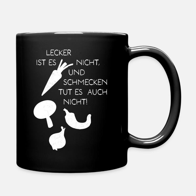 T-Shirt für echte Fleischesser - Tasse einfarbig - Schwarz