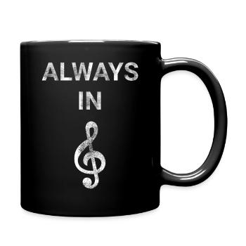 Always In Treble - Full Colour Mug - black - Right