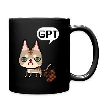 Chat GPT citation humour intelligence artificielle - Mug uni - noir - Droite