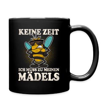 Imker Bienen Biene - Tasse einfarbig - Schwarz - Rechts
