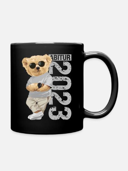 Abitur Geschenk - Tasse einfarbig - Schwarz