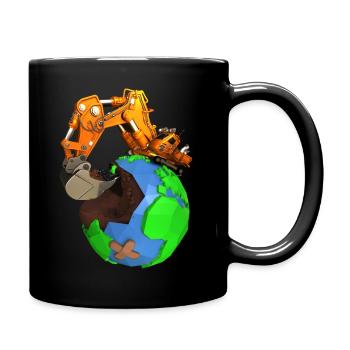 Détruire la Terre - Mug uni - noir - Droite