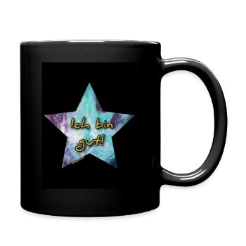 Ich bin gut! - Stern - Tasse einfarbig - Schwarz - Rechts