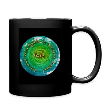 Ich bin das wichtigste in meinem Leben! - Kreis - Tasse einfarbig - Schwarz - Rechts
